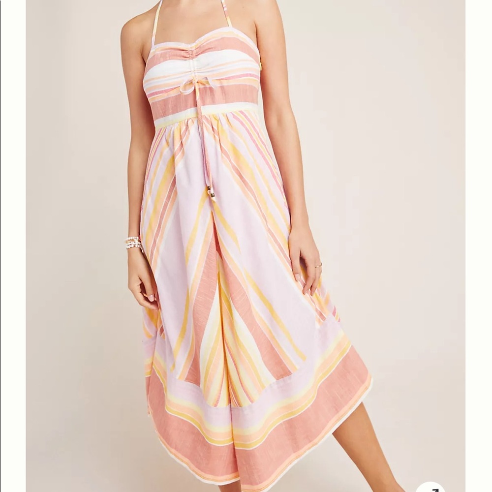 Anthropologie Savannah Halter Dress size 8 NWT Sold out.